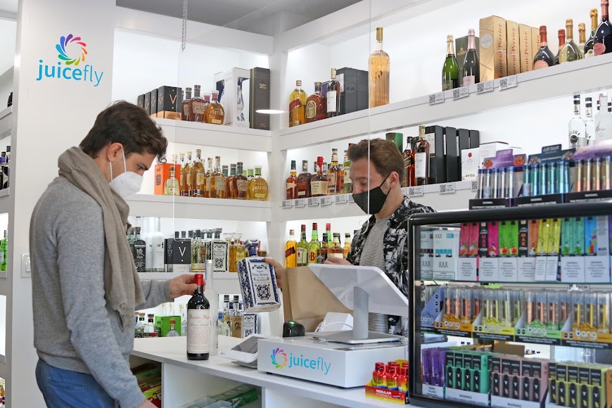 Friendly local service inside Juicefly Wine and Spirits